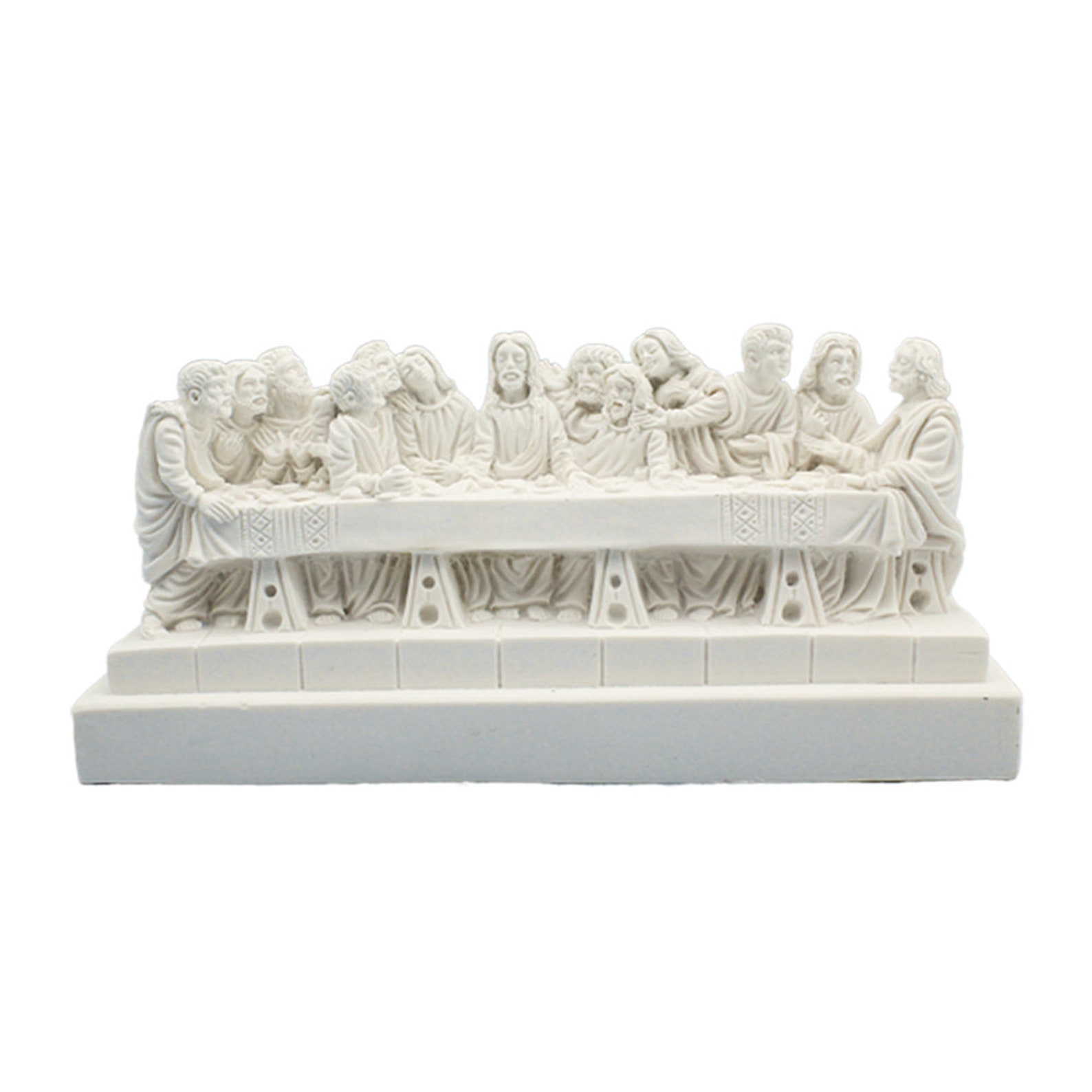 The Last Supper Sculpture Marble Greek Handmade Religious Etsy
