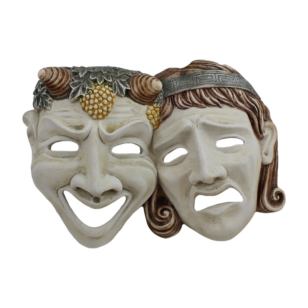 Ancient Greek Handmade Comedy Tragedy Mask Etsy Ireland
