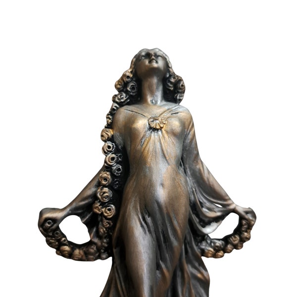 Proserpine - Perséphone Déesse du culte, des mythes et des mystères Albâtre Sculpture faite à la main 18c