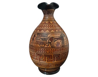 Geometric Period Amphora Ceramic Terracotta Vase Greek Handmade 16cm