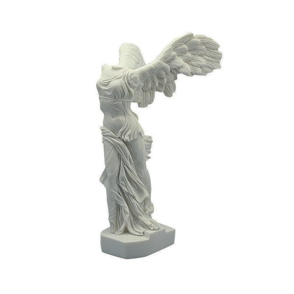 Nike Winged Victory of Samothrace Replica Louvre Museum Skulptur Marmor handgefertigte Statue 20 cm