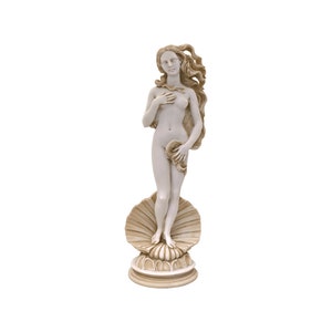 Birth of Aphrodite Venus Greek Roman Goddess Alabaster Handmade Replica Statue 20cm