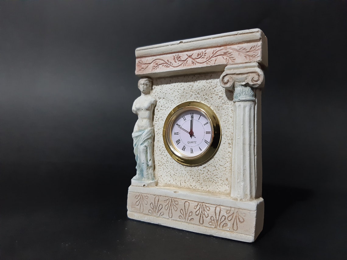Venus De Milo Statue Table Clock Sculpture Handmade Greek - Etsy