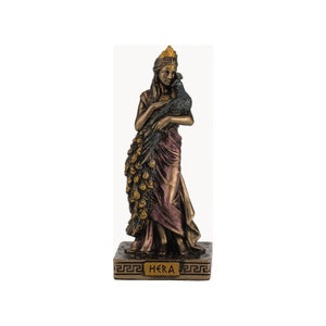 Hera Goddess Mini Statue Bronze Sculpture 8.50cm - 3.47"