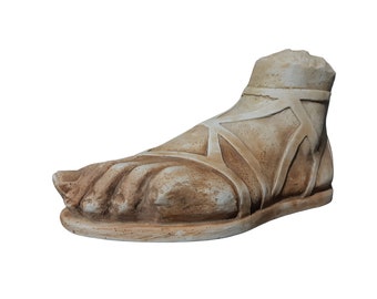 Ancient Greek Foot Sculpture Replica Handmade Statue 20cm