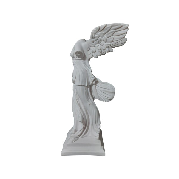 Nike Winged Victory of Samothrace Replica Louvre Museum Sculpture Marble Handmade Statue 63cm