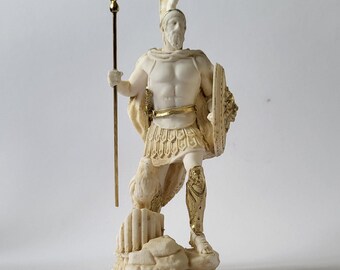 Ares Statue God of War Patina Sculpture 17cm