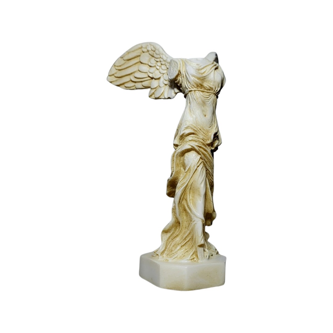 Winged Victory of Samothrace Statue Exact Copy Louvre Museum Marble