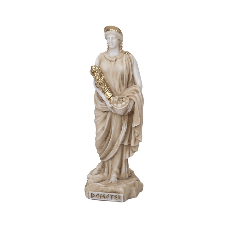 Demeter Greek Roman Recommendation Goddess Al sold out. Sculpture Statue Alabaster Handmade