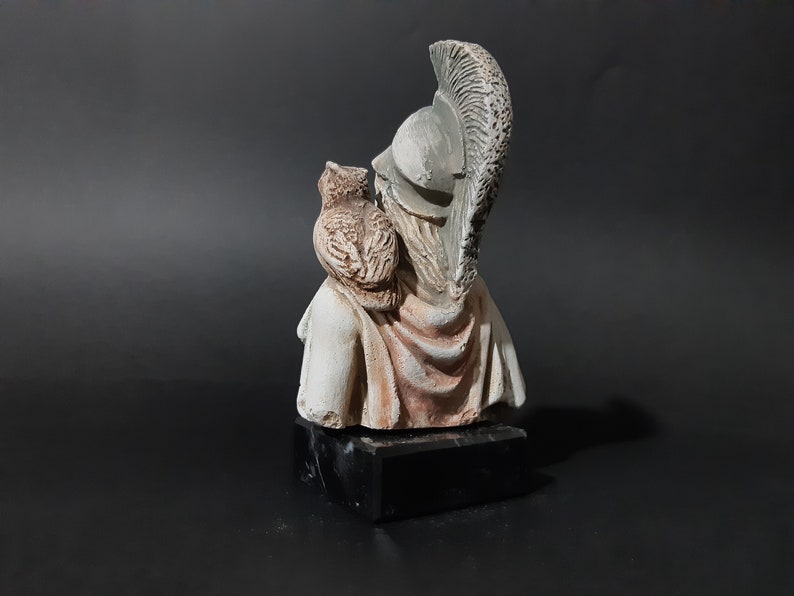 Athena Bust Statue Greek Mythology Handmade Sculture 10cm