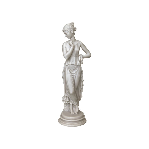 Persephone Greek Goddess Sculpture - The Dancer by Antonio Canova Replica - Handmade Alabaster Statue 18cm