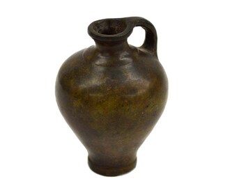 Ancient Greek Amphora Exact Museum Replica Handmade with Museum Oxidization 9cm