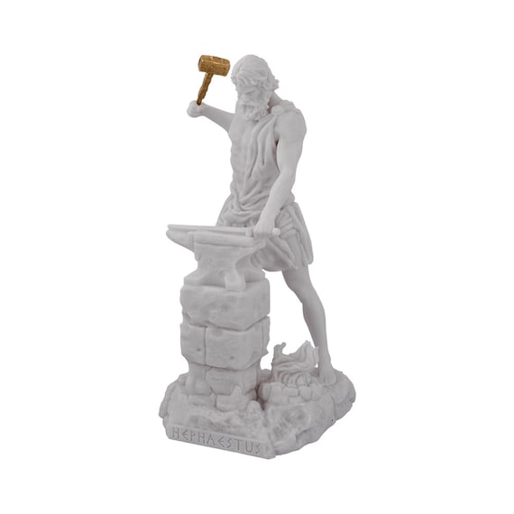 Hephaestus Statue Ancient Greek Roman Mythology God Handmade Etsy Hephaestus Statue Ancient Greek Roman Mythology God Handmade Etsy