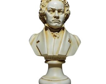 Figurine Buste de Ludwig Van Beethoven aspect bronze Marque Veronese