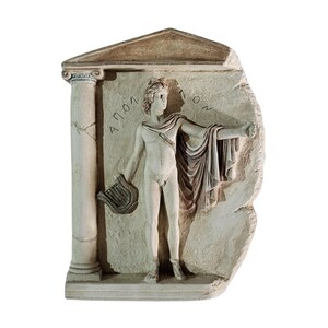 Apollo Belvedere Wall Relief Greek God Handmade Plaster Sculpture