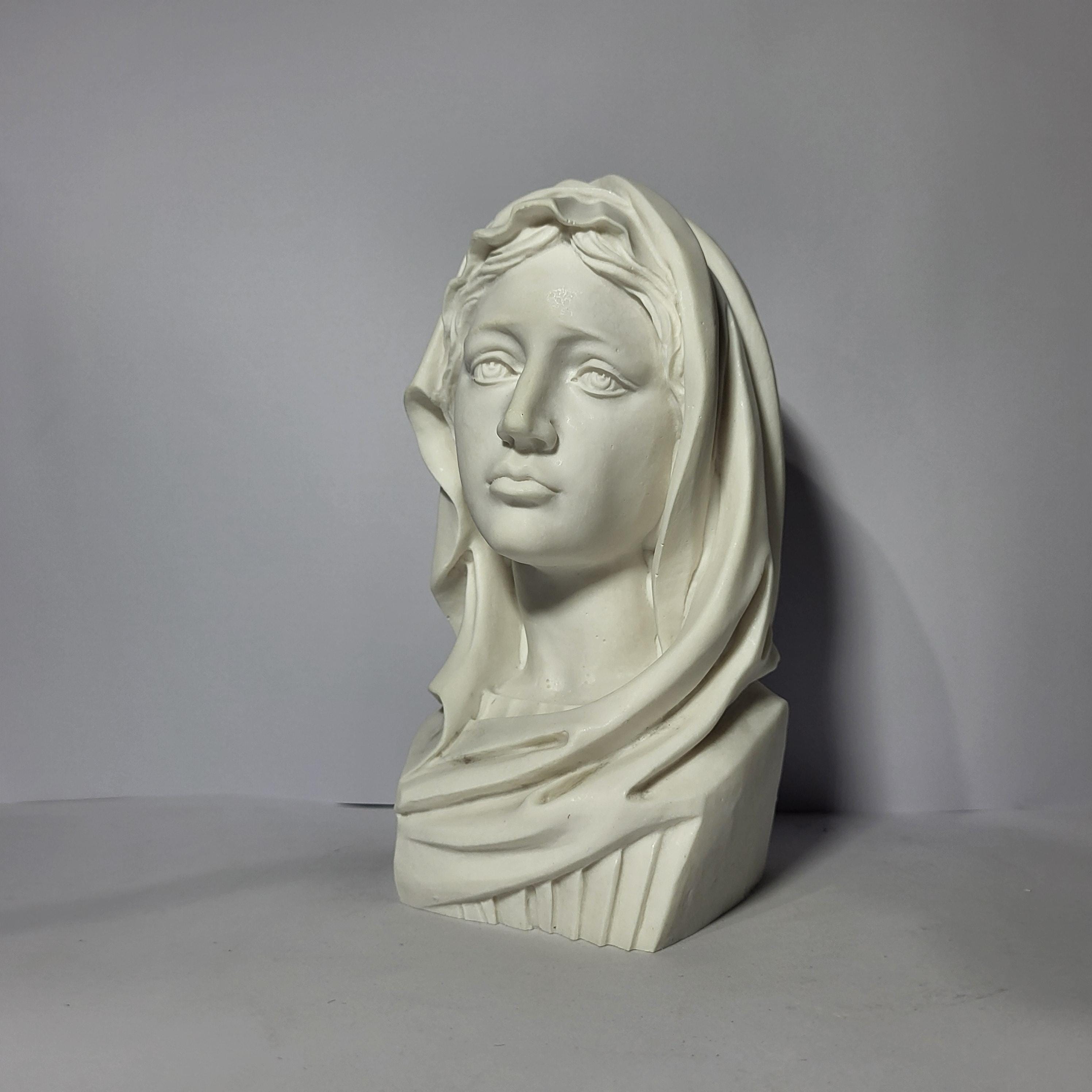 聖母マリア胸像 イエス・キリストの母 彫刻 18 cm - Etsy 日本