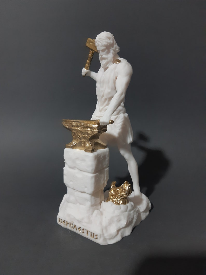 New Hephaestus Greek God Statue Handmade Alabaster Sculpture 23cm Sculpture Figurines Baby Land Co Il New Hephaestus Greek God Statue Handmade Alabaster Sculpture 23cm Sculpture Figurines Baby Land Co Il