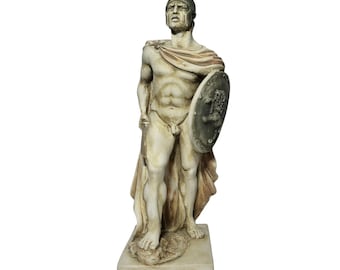 アレス ギリシャ軍神 50cm 彫刻 アレス・ボルゲーゼの胸像 – 古代ギリシャの軍神彫刻 | ギリシャ