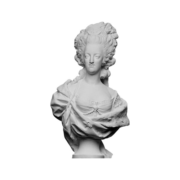 Portrait of Marie Antoinette Bust Statue Marble Handmade Sculpture