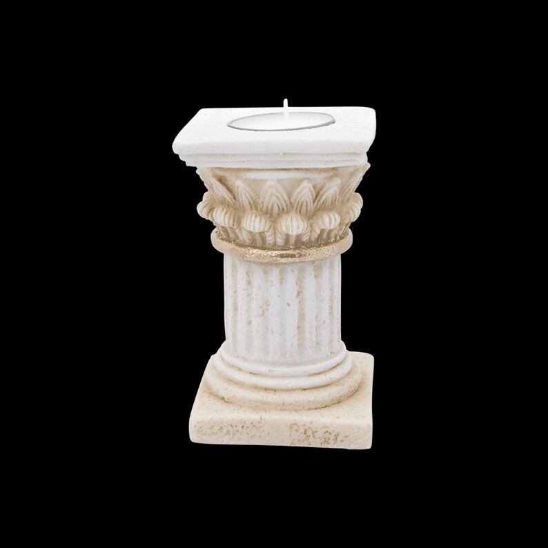 Ancient Greek Column Tealight Marble Sculpture Handmade Statue 1 Ancient Greek Column Tealight Marble Sculpture Handmade Statue 1