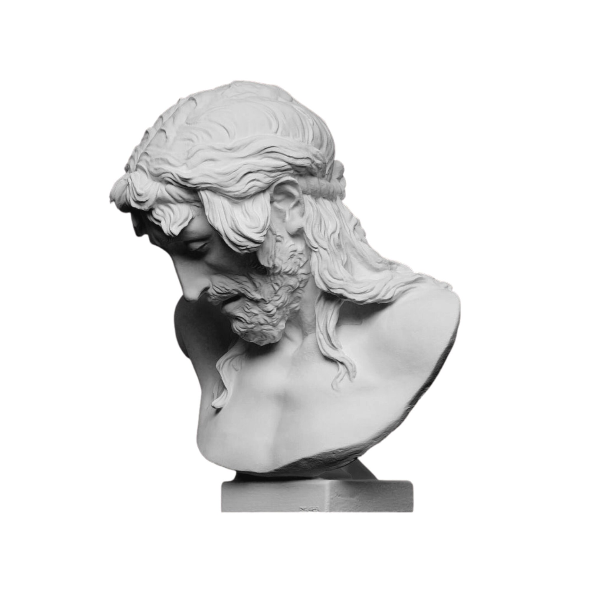 Jesus Christ Bust Statue Handmade Marble Sculpture Etsy UK