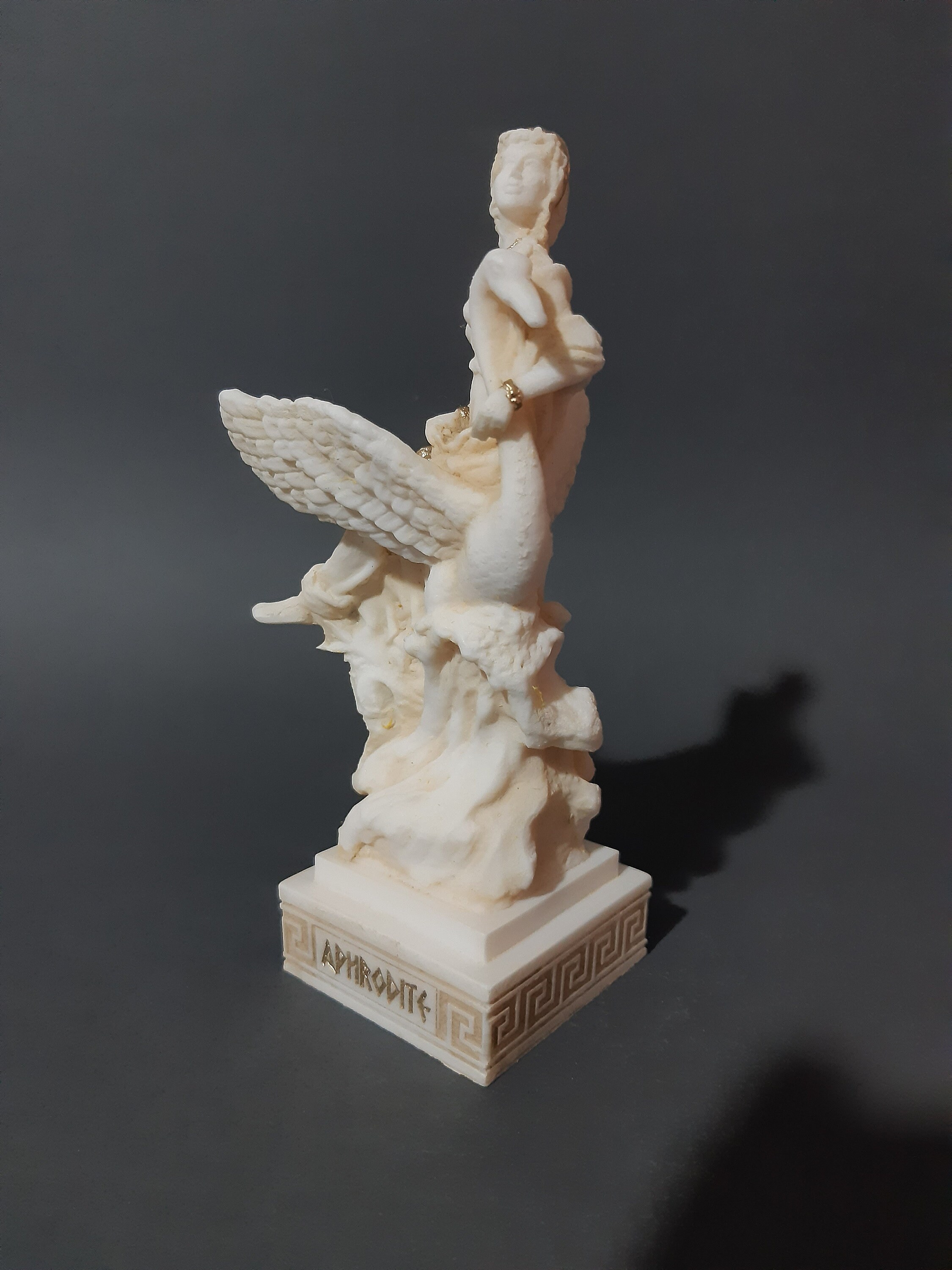Aphrodite and Swan Statue Handmade Greek Alabaster Figurine - Etsy Ireland