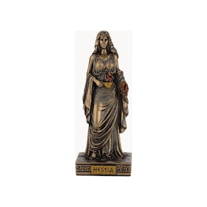 Hestia Goddess Mini Statue Bronze Sculpture 8.50cm - 3.35"