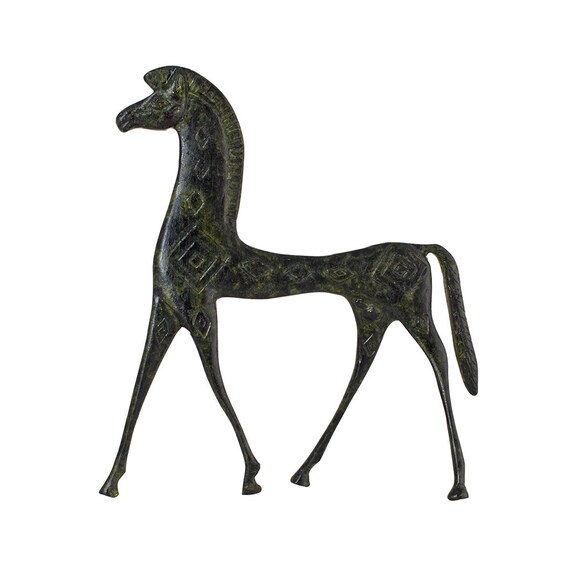 Trojan Horse Bronze Sculpture Ancient Greek Mythology Handmade Etsy
