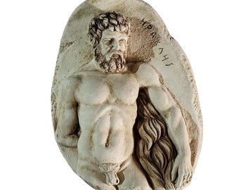 Escultura de pared de Hércules Farnesio, héroe griego romano, relieve, músculo mitológico, decoración artística