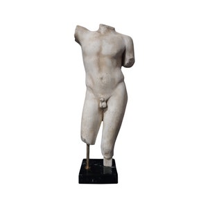 Archaic Period Man Torso Sculpture Unique 52cm image 1