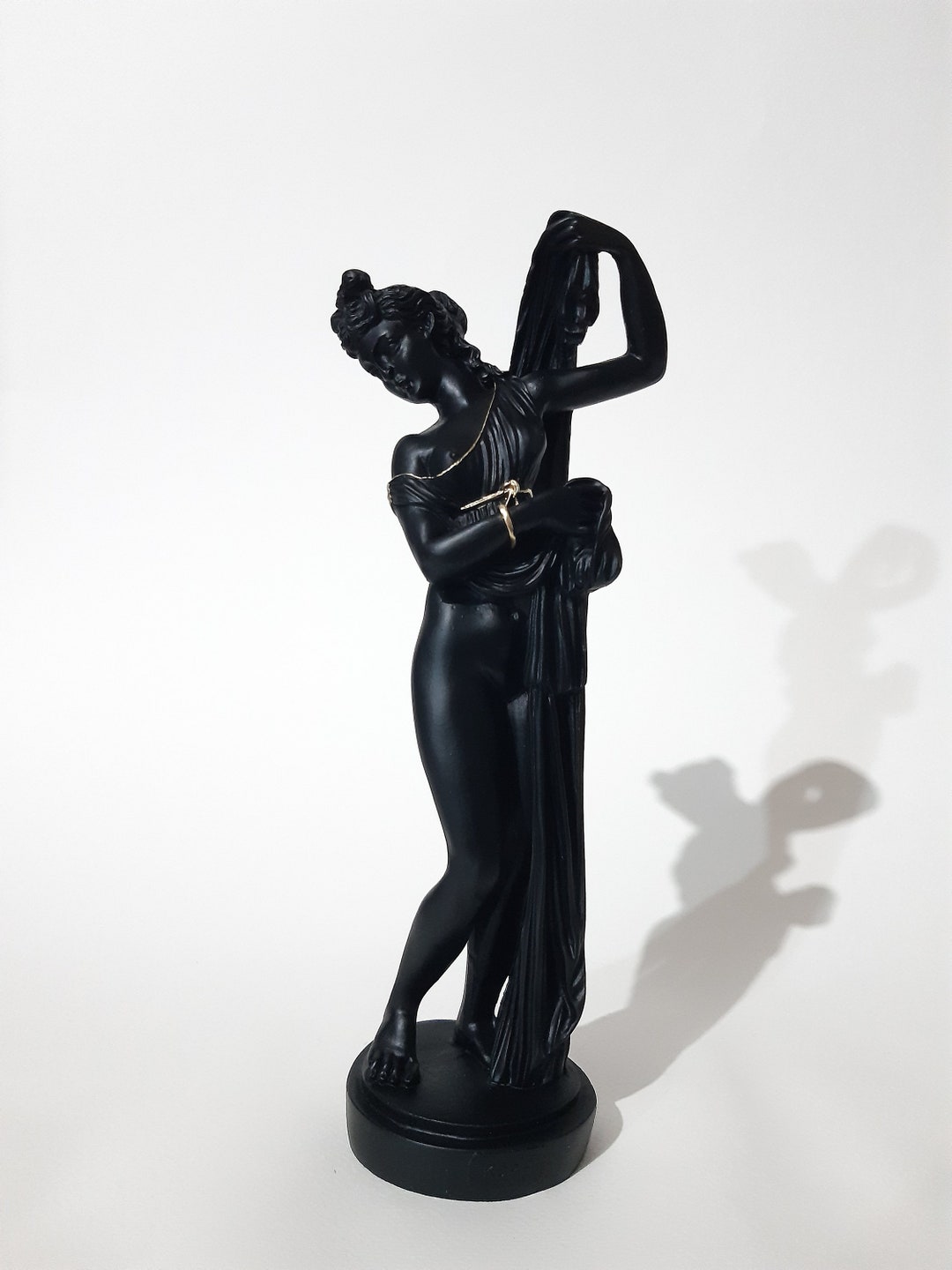 Statue De La Déesse Aphrodite (Vénus) En Albâtre - Sculpture Décorative Haute De 20.3 Cm - Art Grec
