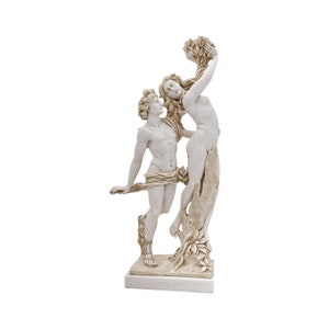 Apollo and Daphne Sculpture by Bernini Greek Handmade Alabaster Museum Statue 23cm