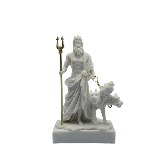 Hades Avec Cerbere Sculpture Mythologie Grecque Dieu Marbre Etsy France