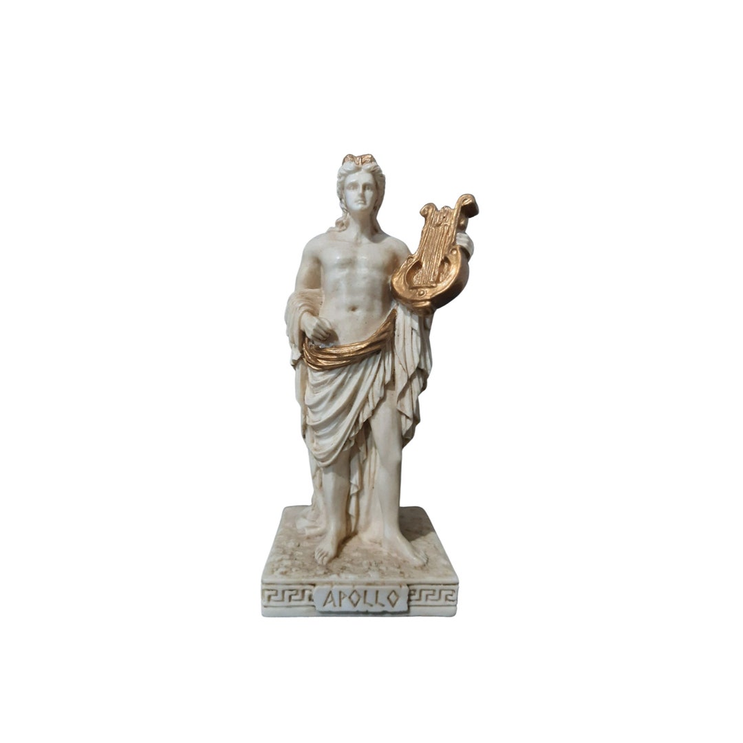 Apollo God Mini Statue Bronze Sculpture 9cm 3.54 Etsy