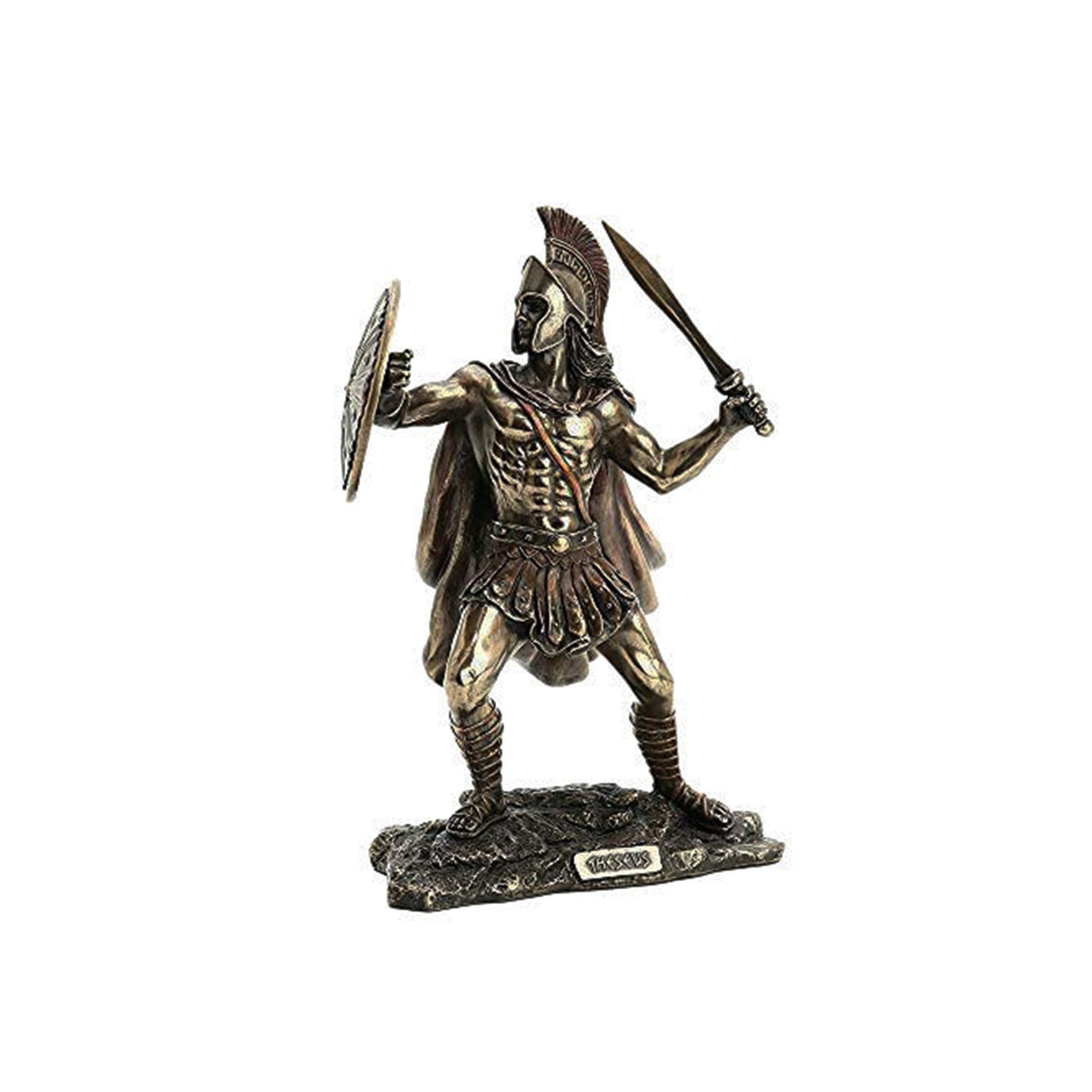 Theseus Statue Bronze Greek Mythology Sculpture 20cm Etsy