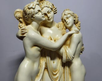 Réplica de la estatua de las Tres Gracias de Canova, 24,50 cm, estatua hecha a mano