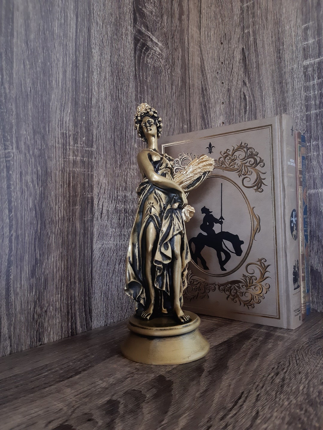 Demeter, Déesse Grecque Du Grain Et De La Fertilité, Gravure En Bois Par Sellier Après L