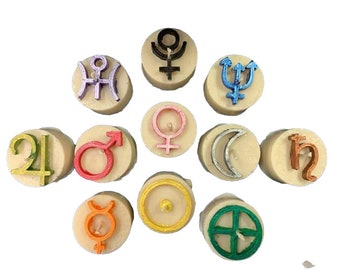 Planetary Candles, ritual candle, spell candle,tealight candle,