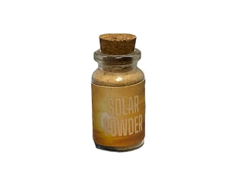 Solar Powder, solar plexus, ritual powder, witch spell, voodoo, midsummer