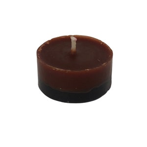 Brown/Black tealight candle, double action candle, reverse candle, beeswax tealight