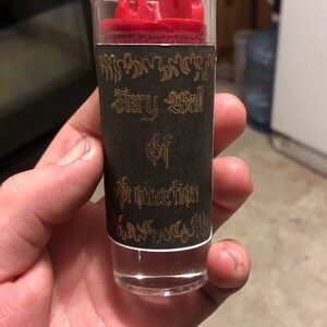 Guardian Flame: Mini 7-Day Wall of Protection Candle, Energy Cleansing