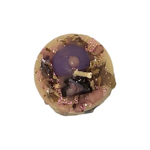 fixed psychic tealight candle, spell candle, divination candle, tarot, manifesting,scrying, dowsing,third eye opening