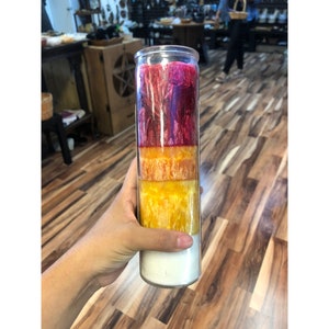 Powerful Fiery Wall of Protection 7-Day Candle Handmade with Palm Wax
