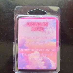 Bring in Love soy wax melt, aphrodisiac, twin flame,Witchcraft, Conjure , Aphrodite, Venus