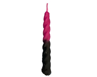 6 Reverse chime candles Pink/Black,reverse candle,double action candle,love jinx