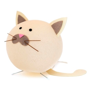 Handmade cat lamp