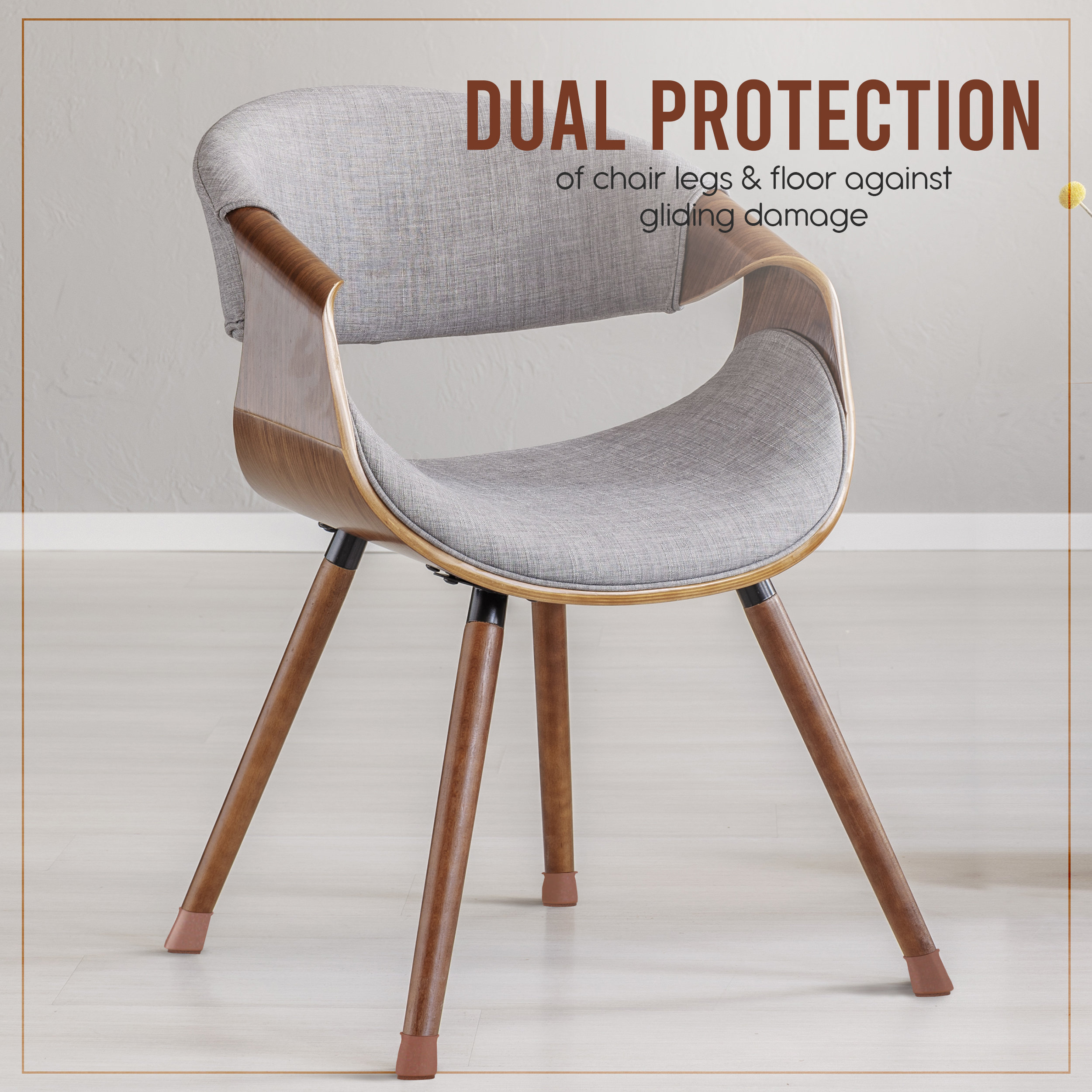 Furniture Footies Silicone Leg Covers for Chairs 16 Pieces Stretchable