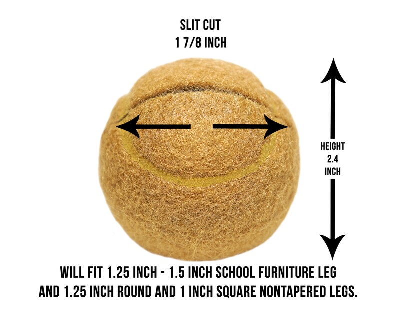 Furniture Footies Small Precut Tennis Balls Chair Desk Table Etsy