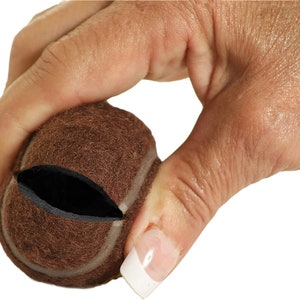 Furniture Footies Small PreCut Tennis Balls Chair Desk Table Leg Floor Protector Pad Glides 2.4 Inch- 4 Count Sample Pack