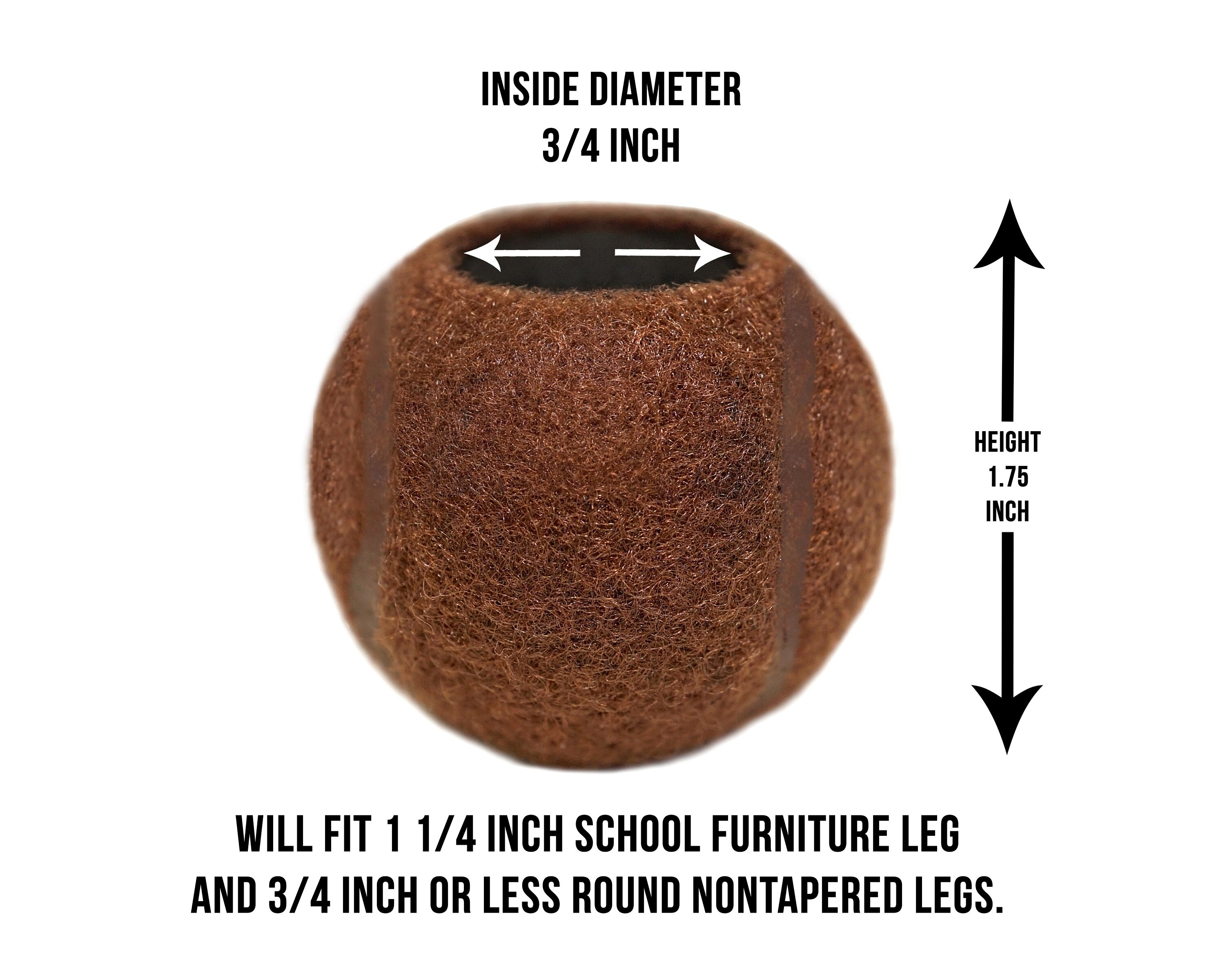 Furniture Footies Small Golf Ball Size Precut Tennis Balls Chair Desk